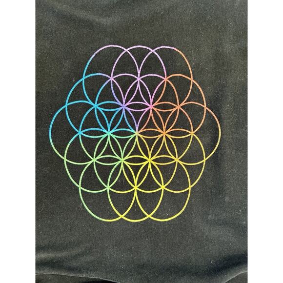 COLDPLAY Sweatshirt Head Full of Dreams Tour 2017 Full Zip Hoodie Adult Size S - Picture 4 of 7